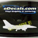 MIL113 F16 Falcon Military Aircraft Airplane Decal