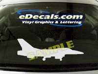  MIL113 F16 Falcon Military Aircraft Airplane Decal