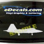 MIL115 F22 Raptor Military Aircraft Airplane Decal