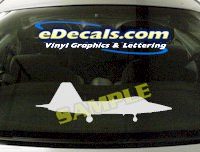  MIL115 F22 Raptor Military Aircraft Airplane Decal