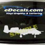 MIL117 A10 Warthog Military Aircraft Airplane Decal