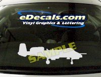  MIL117 A10 Warthog Military Aircraft Airplane Decal