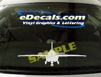  MIL118 Military Aircraft Airplane Decal