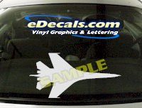  MIL126 Military Aircraft Airplane Decal