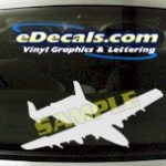 MIL128 Military Aircraft Airplane Decal