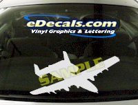  MIL128 Military Aircraft Airplane Decal
