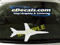 MIL132 Military Aircraft Airplane Decal