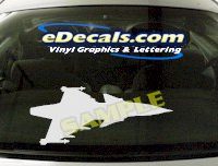 MIL136 Military Aircraft Airplane Decal