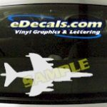 MIL140 AV8 Harrier Military Aircraft Airplane Decal