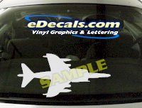  MIL140 AV8 Harrier Military Aircraft Airplane Decal