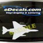 MIL144 F4 Fantom Military Aircraft Airplane Decal