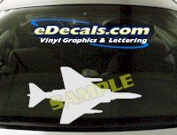  MIL144 F4 Fantom Military Aircraft Airplane Decal
