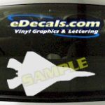 MIL145 F22 Raptor Military Aircraft Airplane Decal