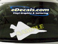  MIL145 F22 Raptor Military Aircraft Airplane Decal