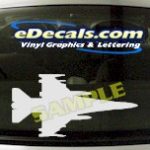 MIL146 F16 Falcon Military Aircraft Airplane Decal