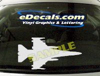 MIL146 F16 Falcon Military Aircraft Airplane Decal