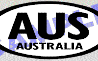  OVL401 Australia Oval Decal