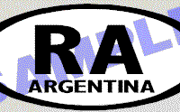  OVL404 ArgentinaOval Decal