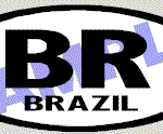 OVL407 Brazil Oval Decal