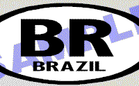  OVL407 Brazil Oval Decal