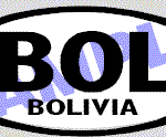 OVL408 Bolivia Oval Decal