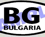 OVL409 Bulgaria Oval Decal