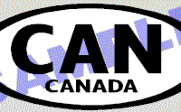 OVL410 Canada Oval Decal