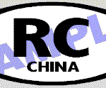OVL411 Republic Of China Oval Decal