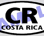 OVL413 Costa Rica Oval Decal