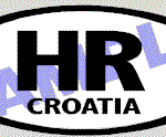 OVL414 Croatia Oval Decal