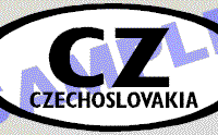  OVL416 Czechoslovakia Oval Decal