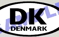  OVL417 Denmark Oval Decal