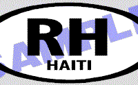 OVL424 Haiti Oval Decal