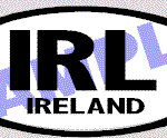 OVL425 Ireland Oval Decal