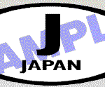 OVL428 Japan Oval Decal