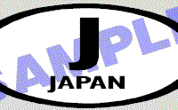 OVL428 Japan Oval Decal