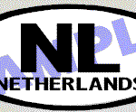 OVL430 Netherlands Oval Decal