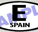OVL437 Spain Oval Decal