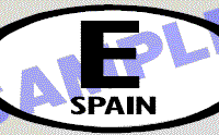 OVL437 Spain Oval Decal