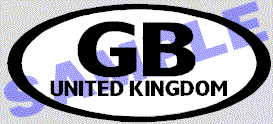 OVL440 United Kingdom Oval Decal