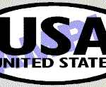 OVL441 United States Oval Decal