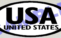 OVL441 United States Oval Decal