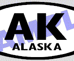 OVL451 Alaska Oval Decal