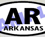 OVL453 Arkansas Oval Decal