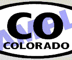OVL455 Colorado Oval Decal