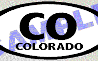  OVL455 Colorado Oval Decal