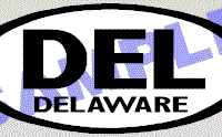 OVL457 Delaware Oval Decal