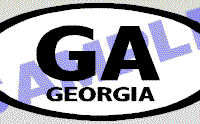  OVL459 Georgia Oval Decal