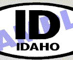 OVL461 Idaho Oval Decal