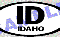  OVL461 Idaho Oval Decal